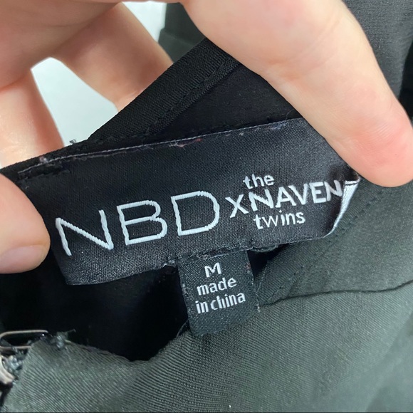 Revolve NBD X the Naven Twins Skater Black Dress M - Picture 5 of 8